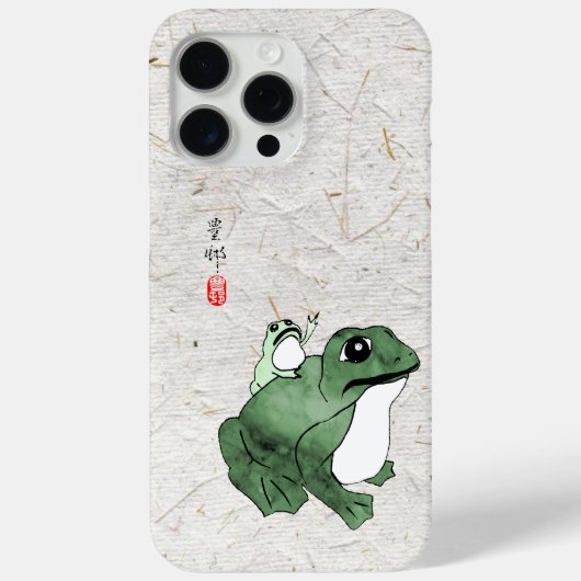 Grote kikker Kleine Japanse kikker Toad 19e eeuw Case-Mate iPhone Case (Achterkant)