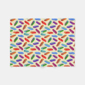 Grote kinder bouwstenen patroon zachte deken (Voorkant (Horizontaal))