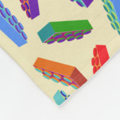 Grote kinder bouwstenen patroon zachte deken (Hoek)