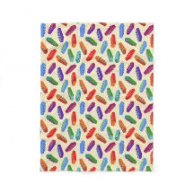 Grote kinder bouwstenen patroon zachte deken