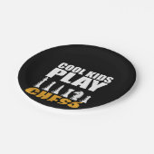 Grote Kinder schaafkoppen Meisjesjongens Papieren Bordje (Gekanteld)