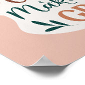 Grote kinderen maken het leven groots in typografi poster (Hoek)