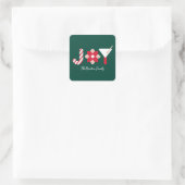 Grote Kladder Groen Sticker (Tas)