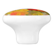 Grote klaproos kracht keramische knop (Zijkant)