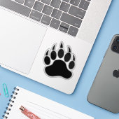Grote Klassieke Beer Sticker (Laptop met iPhone)