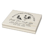 Grote Klassieke Hen Egg Karton Retour Adres Telefo Rubberstempel (Stempel)