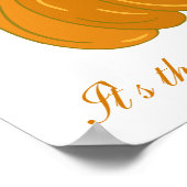 Grote klassieke pompoen poster (Hoek)