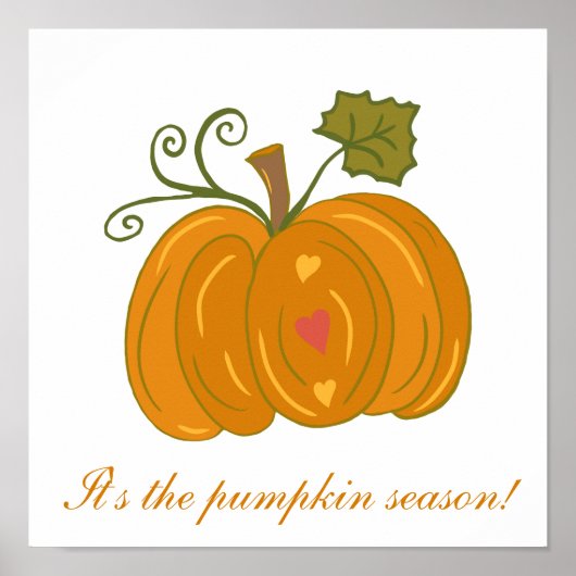 Grote klassieke pompoen poster (Voorkant)