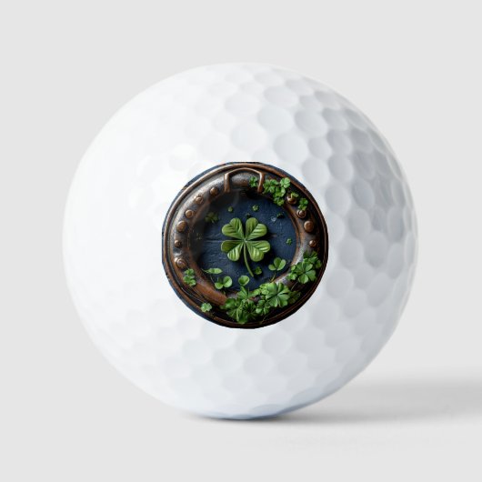 Grote klavertjevier golfballen (Voorkant)