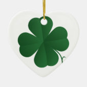 Grote klavertjevier keramisch ornament (Voorkant)