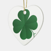 Grote klavertjevier keramisch ornament (Links)