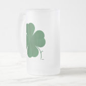 Grote klavertjevier matglas bierpul (Voorkant links)