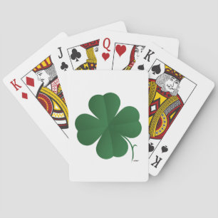 Grote klavertjevier pokerkaarten