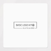 Grote kleefstof/waterdicht etiket labels (Design 1)