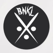 Grote kleefstof/waterdicht etiket labels (Design 1)