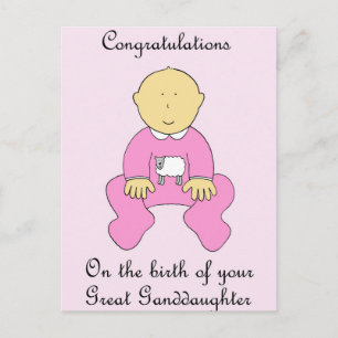 Grote kleindochter gefeliciteerd briefkaart