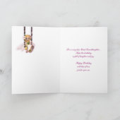 Grote kleindochter Happy Birthday schattige fee op Kaart (Binnen)