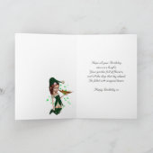 Grote kleindochter, Verjaardag Kaart - Fantasy Sch (Binnen)