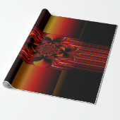 Grote kleine strepen met zwembad cadeaupapier (Uitgerold)