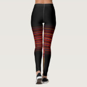 Grote kleine strepen met zwembad leggings (Achterkant)