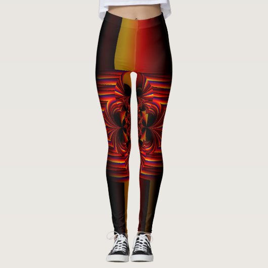 Grote kleine strepen met zwembad leggings (Voorkant)