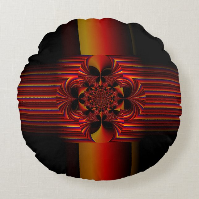 Grote kleine strepen met zwembad rond kussen (Voorkant)