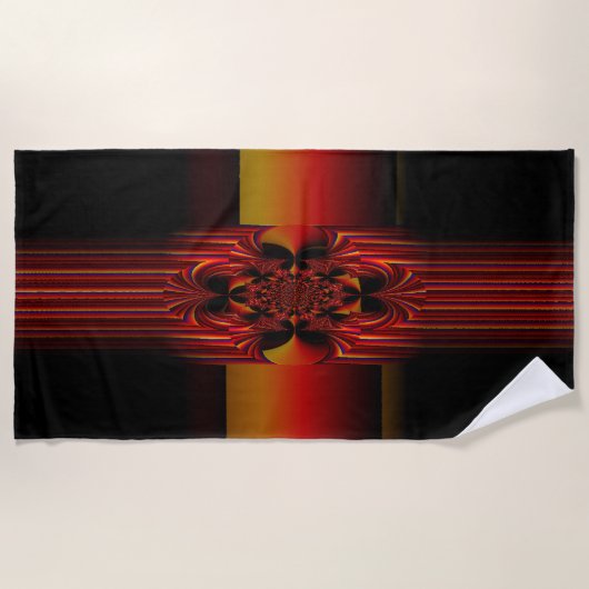 Grote kleine strepen met zwembad strandlaken (Voorkant)