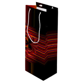 Grote kleine strepen met zwembad wijn cadeautas