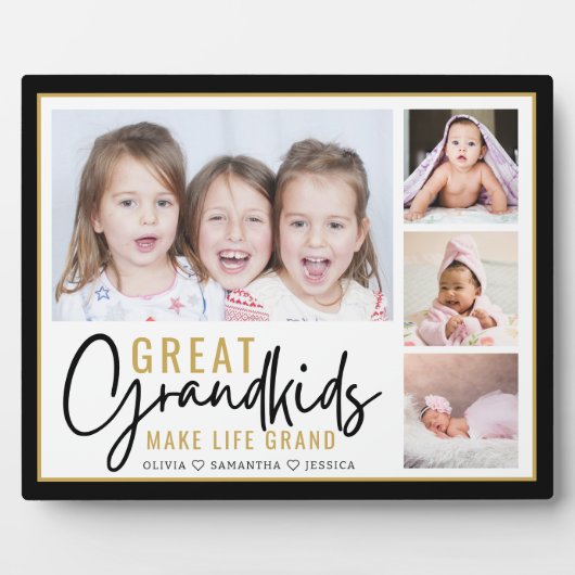 Grote Kleinkinderen Maken Het Leven Grand 4 Fotoco Fotoplaat (Voorkant)