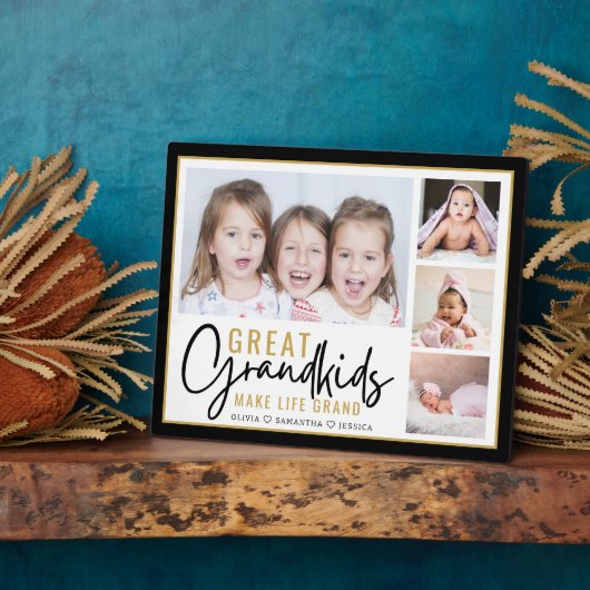 Grote Kleinkinderen Maken Het Leven Grand 4 Fotoco Fotoplaat (Zijkant)