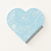 Grote kleinzoon doop blauwe kant gepersonaliseerd notitieboek (Achterkant)