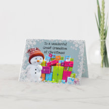 Grote kleinzoon met Kerstmis