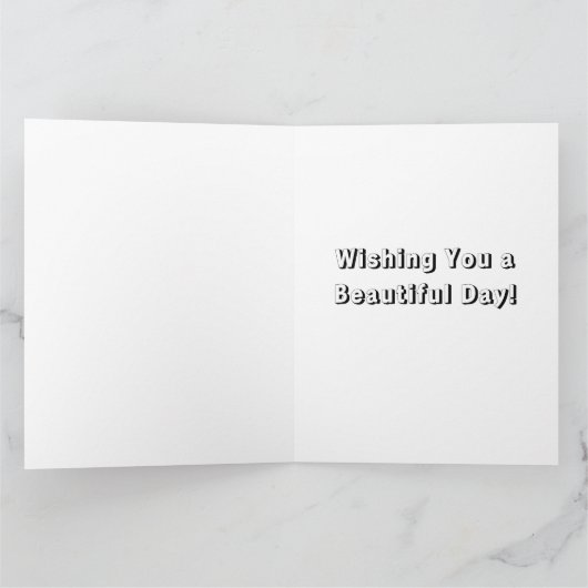 Grote Kleur Me Anime Girl's Birthday Kaart (Binnen)