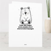 Grote Kleur Me Christmas Kaart voor kinderen (Achterkant)