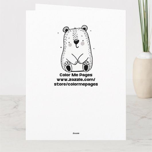 Grote kleuren mij | Cupcake Bloemen Verjaardag van Kaart (Achterkant)