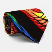 grote kleurenzeugen stropdas (Opgerold)