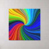 Grote, kleurrijke Abstracte canvas wandkunst (Voorkant)