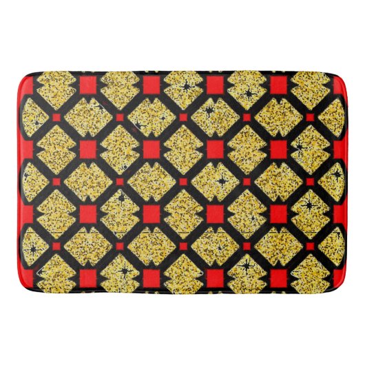 Grote kleurrijke badmat - modern design & antislip (Voorkant)