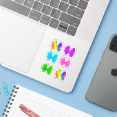 Grote kleurrijke bogen set - Inclusief regenboog Sticker (Laptop met iPhone)