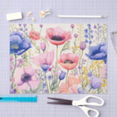 Grote kleurrijke en delicate bloemen tissuepapier (Craft)