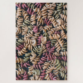 Grote kleurrijke Fusilli pasta Legpuzzel