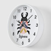 Grote kleurrijke gestreepte kever bug gepersonalis (Hoek)