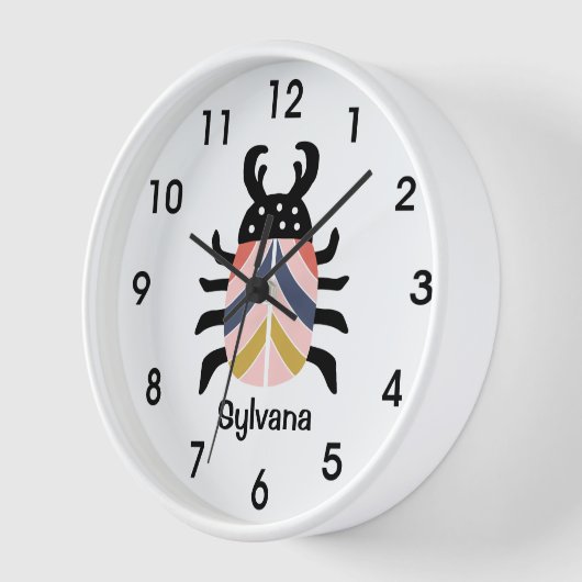 Grote kleurrijke gestreepte kever bug gepersonalis (Hoek)