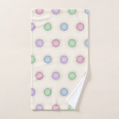 Grote kleurrijke pastel polka stippen bad handdoek (Handdoek)
