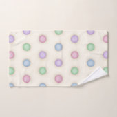 Grote kleurrijke pastel polka stippen bad handdoek (Handdoek)