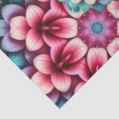 Grote Kleurrijke Tropische Zee Schildpadden Mama & Tissuepapier (Detail)