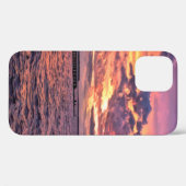 Grote kleurrijke zonsondergang over het waterstran Case-Mate iPhone case (Achterkant (horizontaal))
