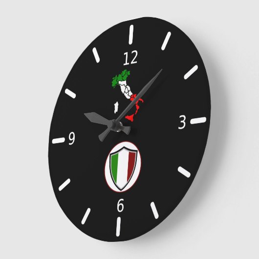 Grote klok in de Italiaanse vlag (Hoek)