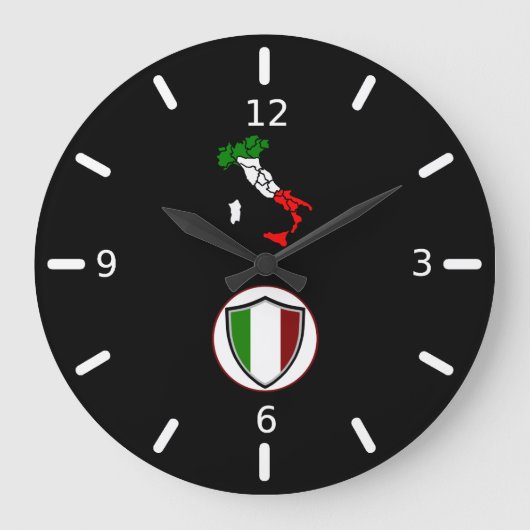 Grote klok in de Italiaanse vlag (Voorkant)