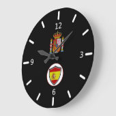 Grote klok in de Spaanse vlaggen (Hoek)